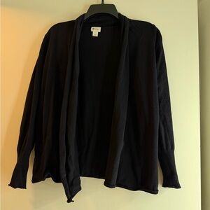 STYLUS Black Open Front Sweater